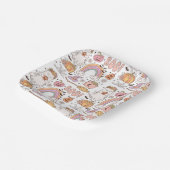 Assiettes En Carton Retro Trendy Cute Halloween Elements Ghost Citroui (Angulaire)