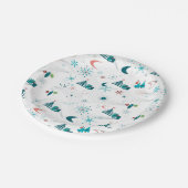 Assiettes En Carton Retro Un Noël Go-Go (Angle)