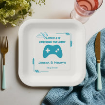 Retro Video Joueur 3 Baby shower de jeu
