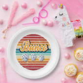 Assiettes En Carton Retro Vintage Bunco Jeu Soirée (Fête)