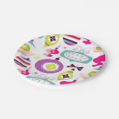 Assiettes En Carton Rétros ornements lumineux de Noël (Angle)