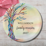 Assiettes En Carton Réunion familiale<br><div class="desc">Plaques en papier Family Tree Reunion. Ajoutez ces assiettes élégantes à votre Reunion de famille. Elles sont décorées d'un arbre généalogique en mosaïque aux couleurs de l'arc-en-ciel sur un arrière - plan d'aquarelle. Personnalisez-les avec votre nom de famille. Tout le texte est personnalisable. Parce que nous créons notre propre oeuvre,...</div>