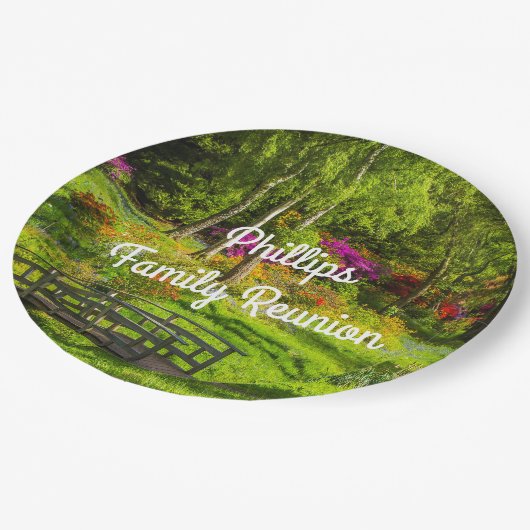 Assiettes En Carton Réunion familiale pittoresque Park (Angle)