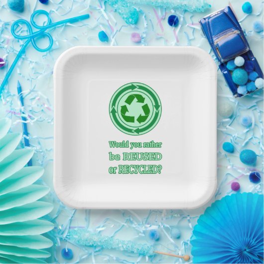 Assiettes En Carton Réutiliser et recycler (Fête)