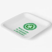 Assiettes En Carton Réutiliser et recycler (Angulaire)