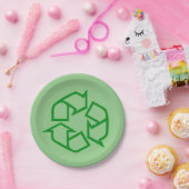 Assiettes En Carton Réutilisez les plaques à papier de signe (Fête)