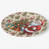 Assiettes En Carton Réveillon de Noël (Angle)