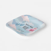 Assiettes En Carton Révélation du genre du bébé (Angulaire)