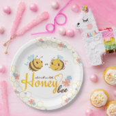 Assiettes En Carton Révéler le genre Bee Theme Papier à papier Plaque (Fête)