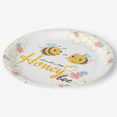Assiettes En Carton Révéler le genre Bee Theme Papier à papier Plaque (Angle)