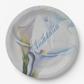 ASSIETTES EN CARTON RÉVÉLER LE MONOGRAMME DE TROIS PARTIS (Devant)