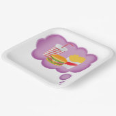 Assiettes En Carton Rêver De Restauration Rapide (Angulaire)