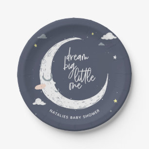 Assiettes En Carton Rêver grand petit baby shower fête