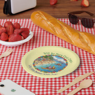 Assiettes En Carton Rêves de vacances tropicales