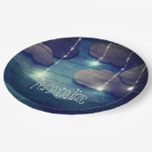 Assiettes En Carton Rêves doux Ciel nocturne suspendu étoile bleu rust (Angle)