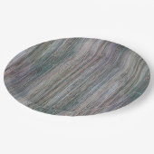 Assiettes En Carton Revêtement en bois de bambou battu par temps (Angle)