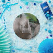 Assiettes En Carton Rhinocéros mignon (Fête)