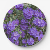 Assiettes En Carton Rhododendron pourpre fleurit (Devant)