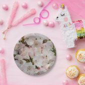 Assiettes En Carton Rhododendron rose fleurit (Fête)