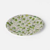 Assiettes En Carton Ribbit de grenouilles vertes Super (Angle)