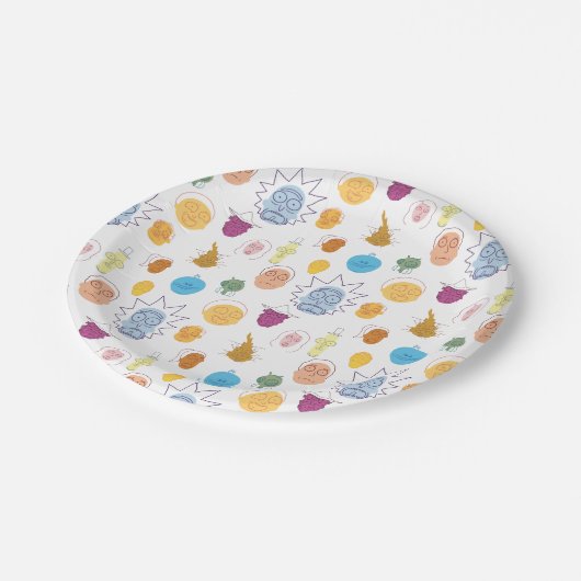 Assiettes En Carton RICK ET MORTY™ | Get Schwifty (Angle)