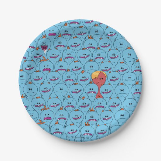 Assiettes En Carton RICK ET MORTY™ | Kirkland M. Meeseeks (Devant)