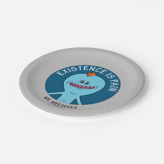 Assiettes En Carton RICK ET MORTY™ | L'Existence Est Une Douleur (Angle)
