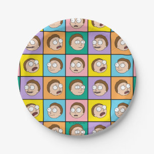 Assiettes En Carton RICK ET MORTY™ Morty's Moods