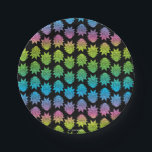 Assiettes En Carton RICK ET MORTY™ | Rainbow Rick Head motif<br><div class="desc">Ce motif présente la tête de Rick aux couleurs de l'arc-en-ciel.</div>