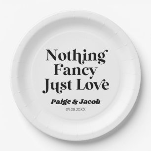 Assiettes En Carton Rien De Fancy Just Love Retro Mariage Décontracté