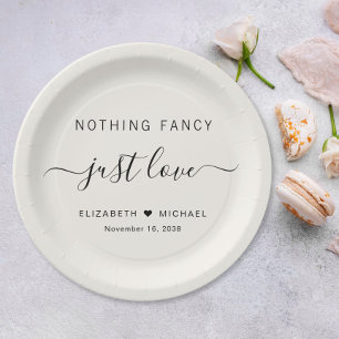 Assiettes En Carton Rien de fantaisie Just Love Mariage