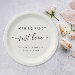 Assiettes En Carton Rien de fantaisie Just Love Mariage