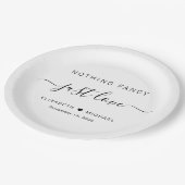 Assiettes En Carton Rien de fantaisie Juste Amour Mariage (Angle)