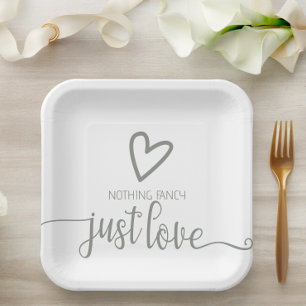 Assiettes En Carton Rien De fantaisie Juste Amour Minimaliste Mariage
