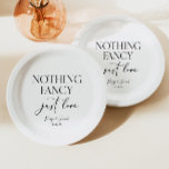Assiettes En Carton Rien de fantaisie Juste Amour Minimaliste Mariage<br><div class="desc">C'est un Rien de fantaisie Juste Amour Minimaliste Plaques de papier Mariage Décontracté!</div>