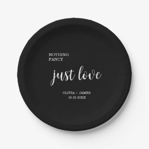 Assiettes En Carton Rien de fantaisiste, juste un mariage d'amour