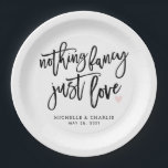 Assiettes En Carton Rien de plus simple que d'aimer la Mariage décontr<br><div class="desc">Rien de plus simple d'aimer décontracté Mariage Plaque en papier. Le design présente une élégante disposition de texte de style moderne. Pour effectuer des modifications avancées,  sélectionnez l'option "Cliquez pour customiser plus loin" sous Personnaliser ce modèle.</div>