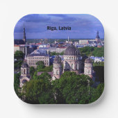 Assiettes En Carton Riga, Latvia cityscape (Recto)
