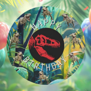 Assiettes En Carton ROARSOME Dinosaure Party