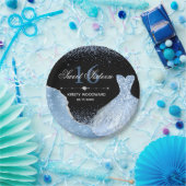 Assiettes En Carton Robe bleu clair Aquarelle Douce 16 Anniversaire (Fête)