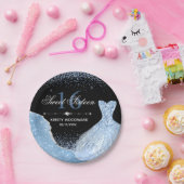 Assiettes En Carton Robe bleu clair Aquarelle Douce 16 Anniversaire (Fête)