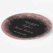 Assiettes En Carton Robe rose rose Faux Parties scintillant Douce 16 A (Angle)