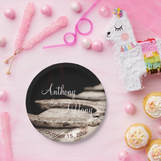 Assiettes En Carton Robes de fer à cheval rustique Cowboy Mariage Pape (Fête)