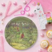 Assiettes En Carton Robin Des Bois Dans Les Plaques De Papier Forestie (Fête)
