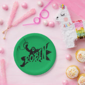 Assiettes En Carton Robin Ink Nom de la brosse (Fête)