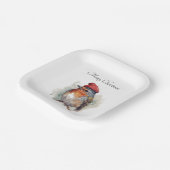 Assiettes En Carton Robin Winter Delight, sur mesure (Angulaire)