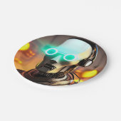 Assiettes En Carton Robot 2 plaques en papier (Angle)