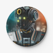 Assiettes En Carton Robot 3 plaques en papier (Devant)