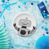 Assiettes En Carton Robot AI Plaques papier pour enfants fête d'annive (Fête)