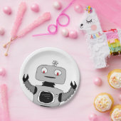 Assiettes En Carton Robot AI Plaques papier pour enfants fête d'annive (Fête)